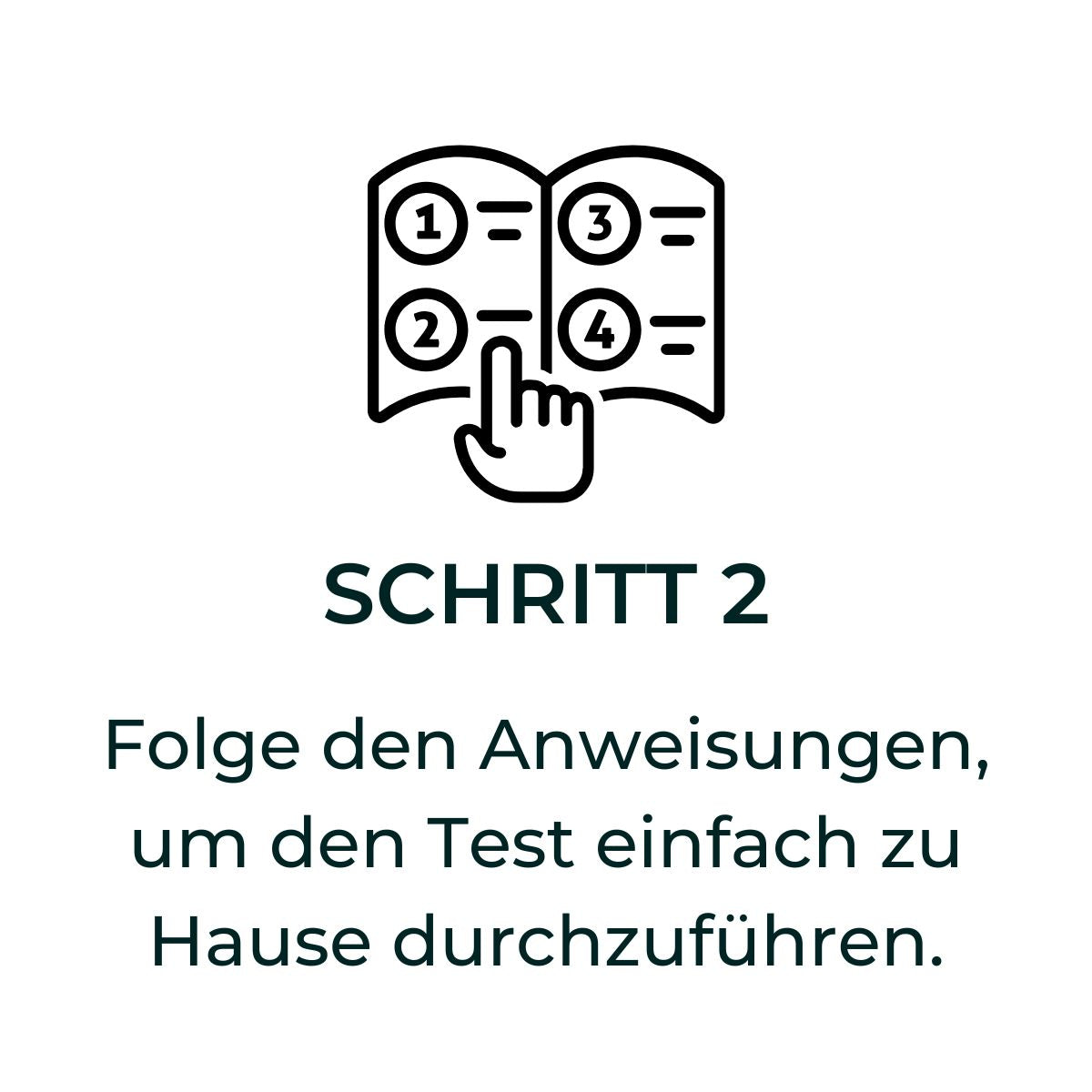 Schritt 2: Folge den Anweisungen zur einfachen Durchführung des Tests